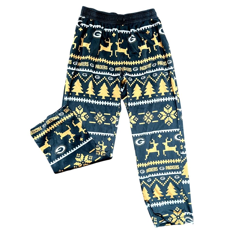 Green Bay Packers Christmas pajama pants size L